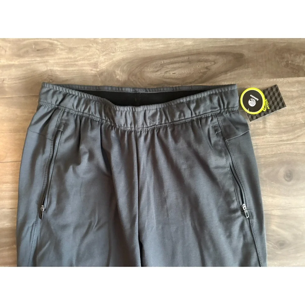 NWT Athletic Works Mens‎ Gray Mid Rise Stretch Sweatpan Size M (32-34)